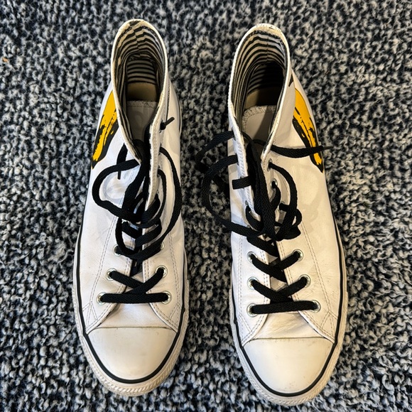 Converse white leather Chuck Taylor All-Star Andy Warhol Banana special edition - Picture 3 of 13